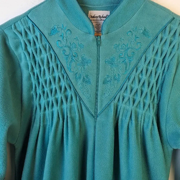 Smocked Long Zip Robe - Medium - Picture 4 of 4